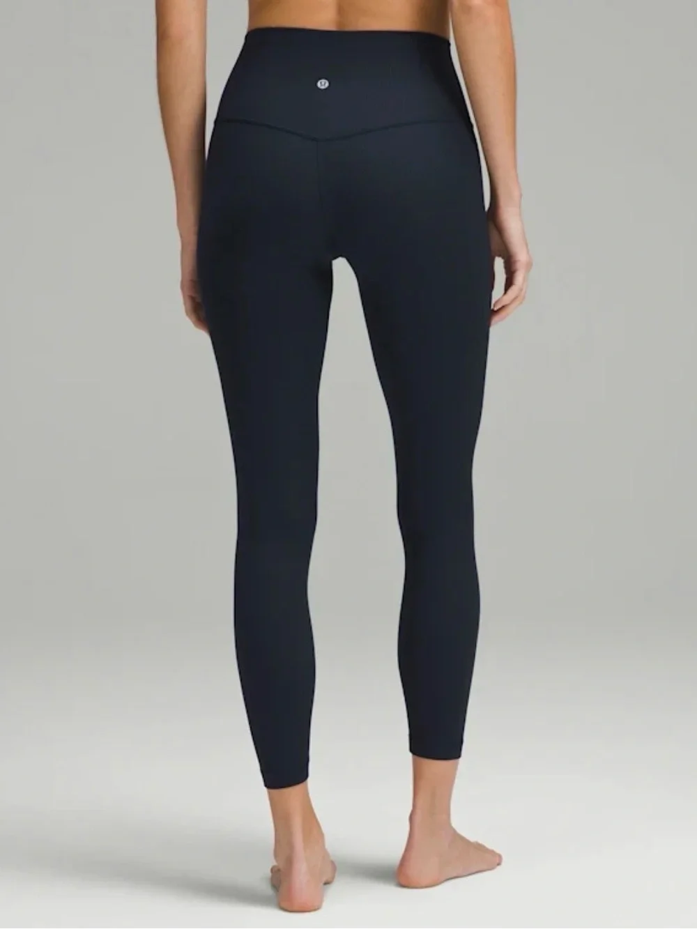 lululemon athletica High-Rise Ribbed Legging in Black - 25” inseam, size 12
